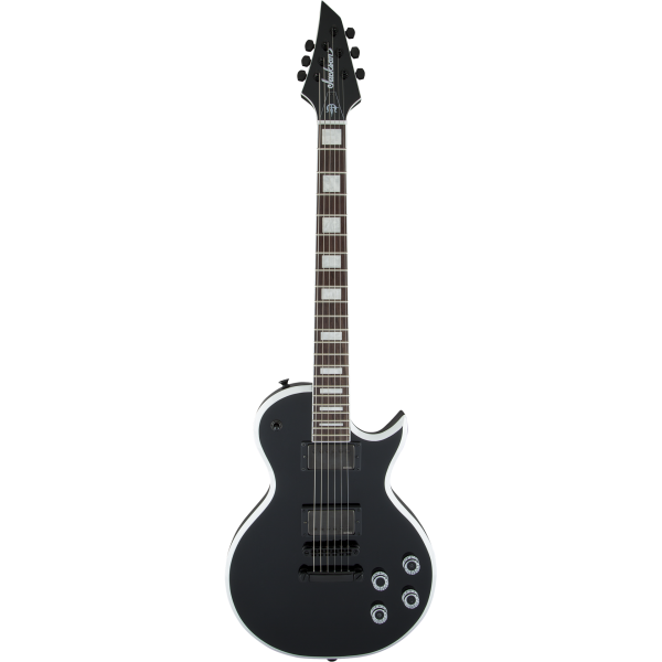 Jackson X Series Signature Marty Friedman MF-1 Electric Guitar, Gloss Black w  White Bevels Supply