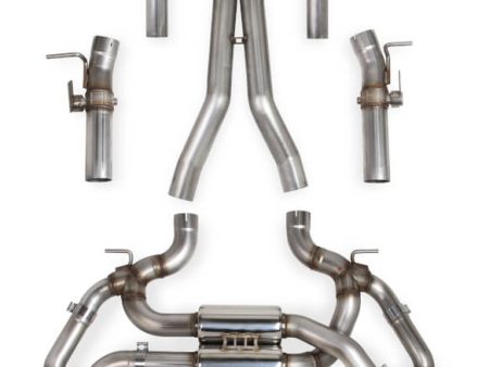 Hooker BlackHeart RACE ONLY Dual Transverse Muffler Dual Mode Exhaust System Online now