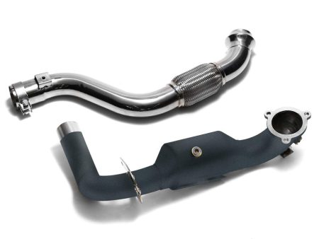 ARMYTRIX Ceramic Coated High-Flow Performance Race Downpipe | Link Pipe Mercedes-Benz A-Class | CLA-Class 2013-2018 Online now