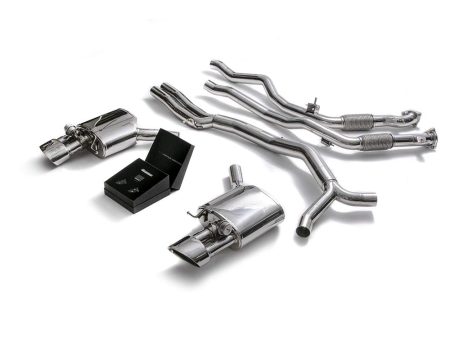 ARMYTRIX Stainless Steel Valvetronic Sport Catback Exhaust System w Dual Chrome Silver Tips Audi RS4 | RS5 B9 4D 2.9 V6 Turbo 202017-202120 Online Hot Sale