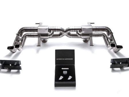 ARMYTRIX Titanium Valvetronic Exhaust System Dual Carbon Tips Audi R8 V10 5.2L FSI 2016-2021 Hot on Sale